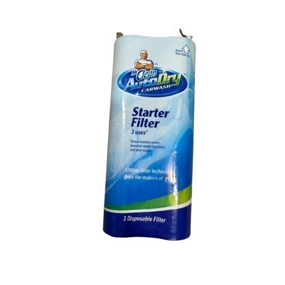 SEALED Mr. Clean Auto Dry Car Wash Filter 3‎ uses & 6.7oz Soap Dry Rinse Polymer